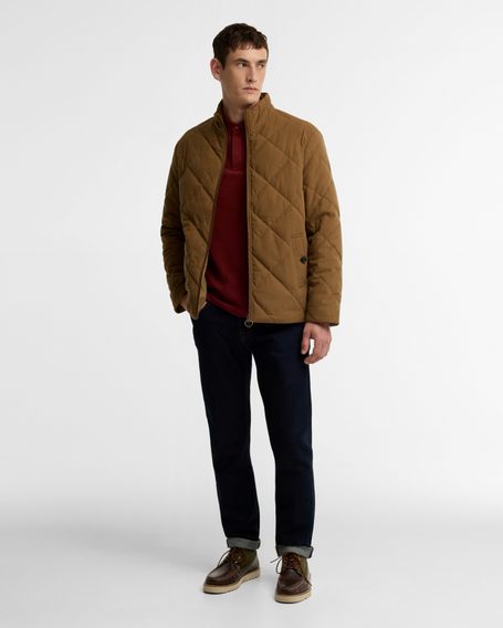 Barbour Corden Quilted Jacket — Beech