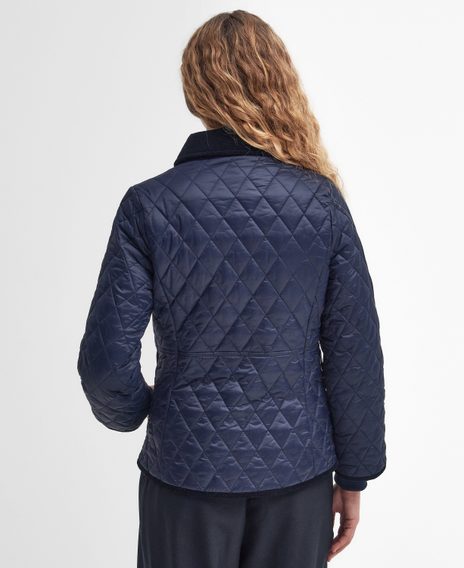 Barbour Beadnell Fitted Quilted Jacket — Navy