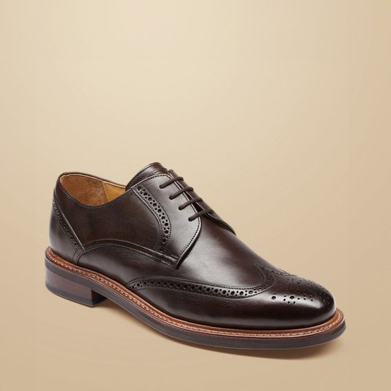 Charles Tyrwhitt Rubber Sole Derby Brogue Shoes