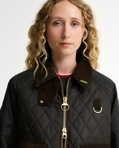 Barbour Reimagined Icons Tartan Quilted Spey Waxed Jacket