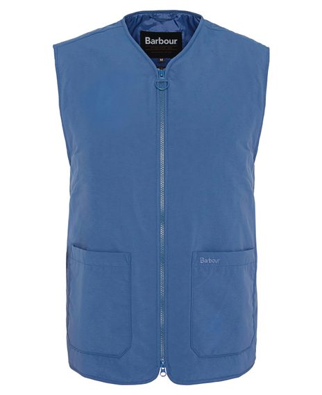 Barbour Harpen Padded Gilet — Dark Denim