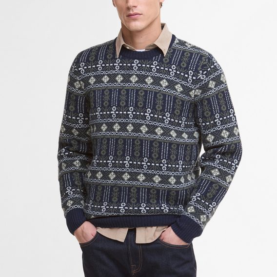 Barbour Grangetown Fair Isle Crew Neck Jumper