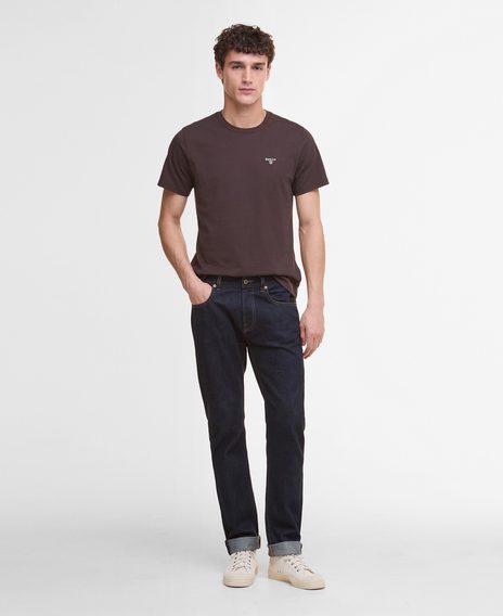 Barbour Essential Sports T-Shirt — Chocolate