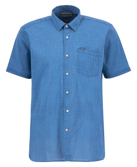 Barbour Pigment Dye Slub Short-Sleeved Shirt