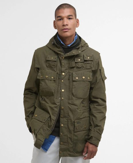 Barbour × TO KI TO Field Utility Casual Jacket — Dusky Green