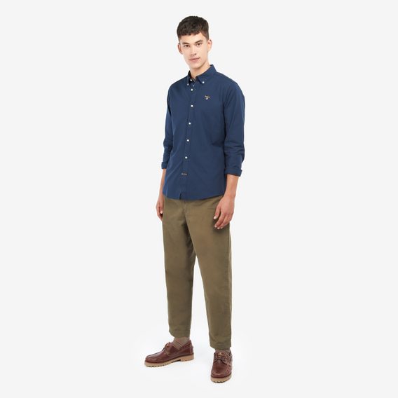 Bavlnená košeľa Barbour Camford - Navy (button-down)