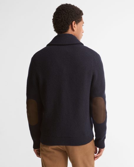 Barbour Hartland Shawl Neck Cardigan — Navy