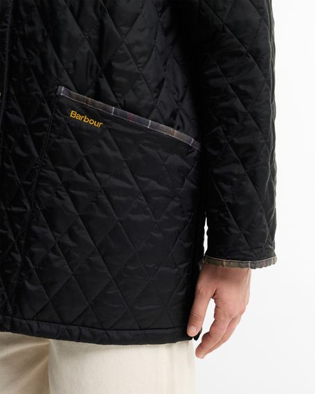Barbour Icons Tartan Collar Modern Liddesdale Quilted Jacket