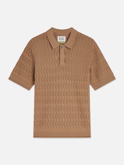 Scotch & Soda — Pointelle Knitted Polo
