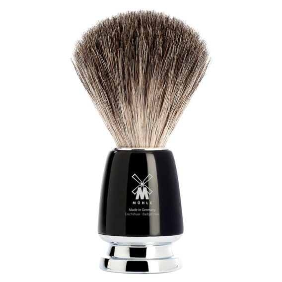 Bazár: Mühle RYTMO Shaving Brush (Pure Badger, Black Resin)