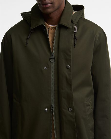Barbour Lorig Waterproof Mac — Sage