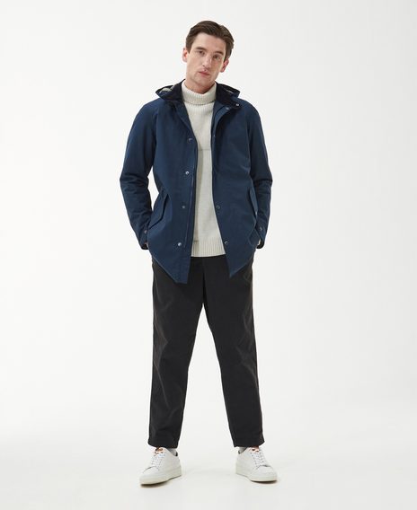 Barbour Chelsea Mac Jacket — Navy