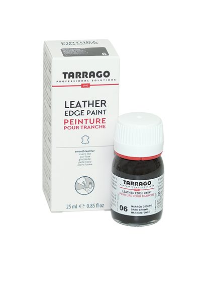 Tarrago Leather Edge Paint — Dark Brown (25 ml)