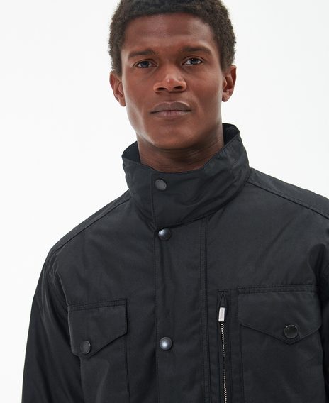 Barbour Sapper Wax Jacket — Black