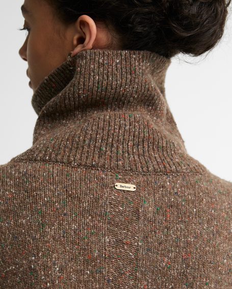Barbour Lavensdale Half Zip Fleck Yarn Jumper