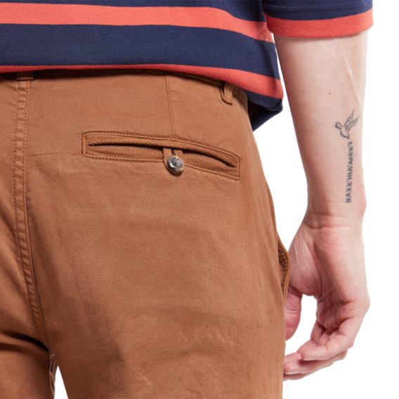 Armor Lux Straight Cut Chinos — Mocha Brown