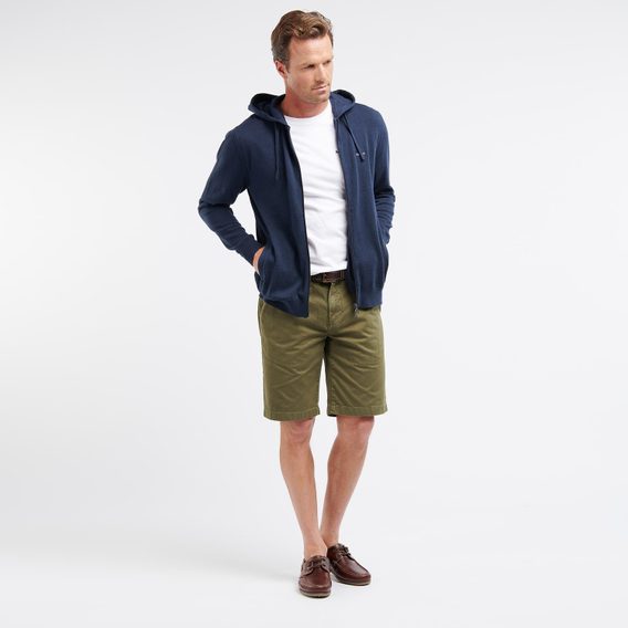 Jednofarebné kraťasy Barbour Neuston Twill Shorts - Ivy Green