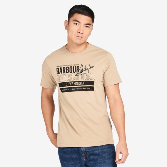 Bavlnené tričko Barbour International Barry Tee - Coriander