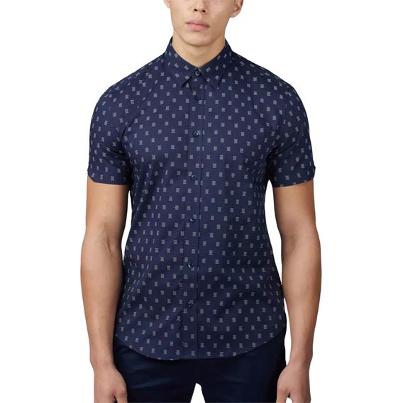 Ben Sherman — Stipple Geo Print Shirt