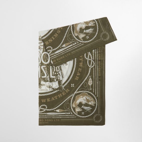 Barbour Heritage Bandana — Mid Olive
