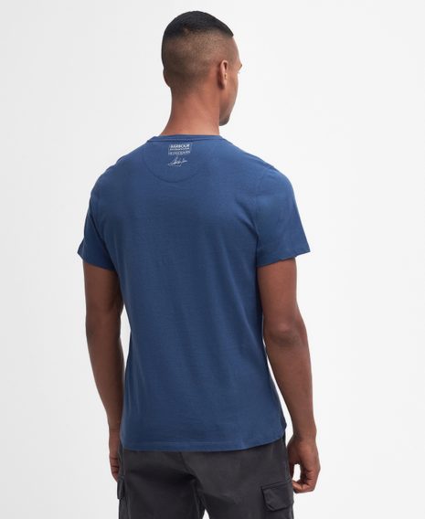 Barbour International Strike T-Shirt — Washed Cobalt