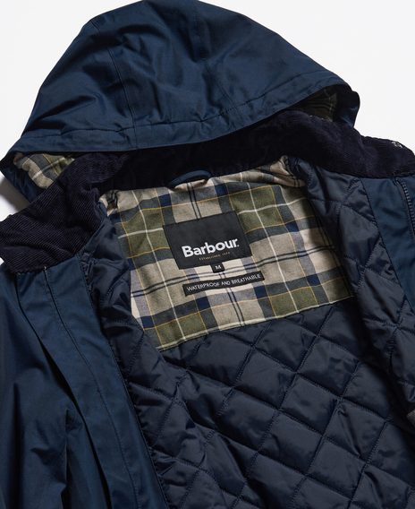 Barbour Chelsea Mac Jacket — Navy