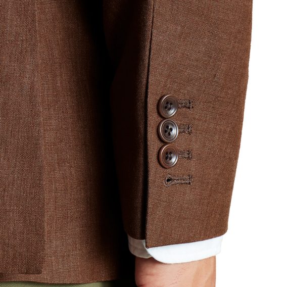 Charles Tyrwhitt Linen Jacket — Rust