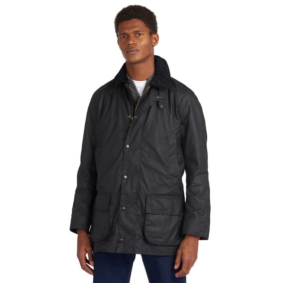 Barbour Bristol Wax Jacket — Navy