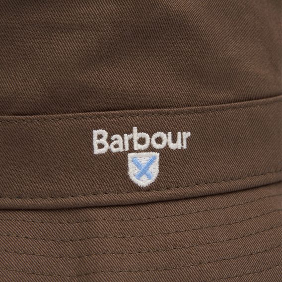 Bavlnený letný klobúk Barbour Cascade Bucket Hat - Olive