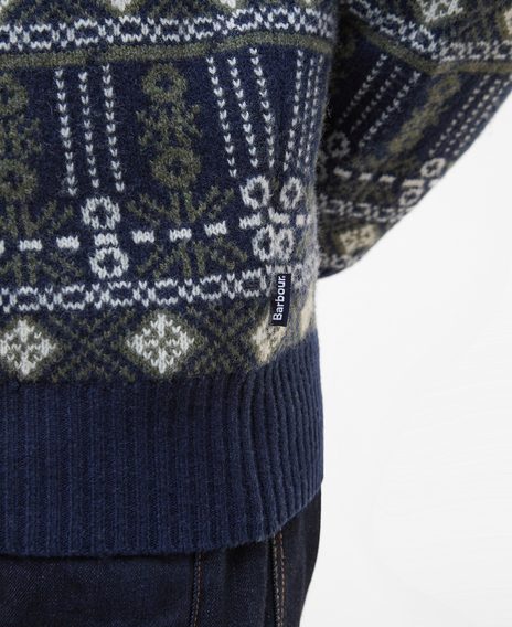 Barbour Grangetown Fair Isle Crew Neck Jumper