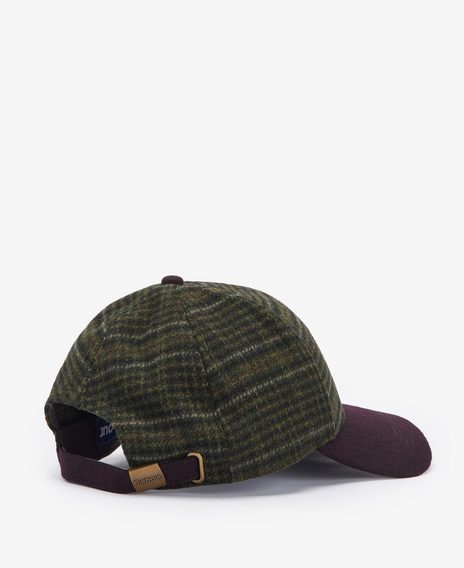 Barbour Clyde Cap — Olive Plaid