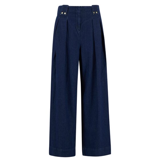 Barbour Arla Denim Wide Leg Trousers