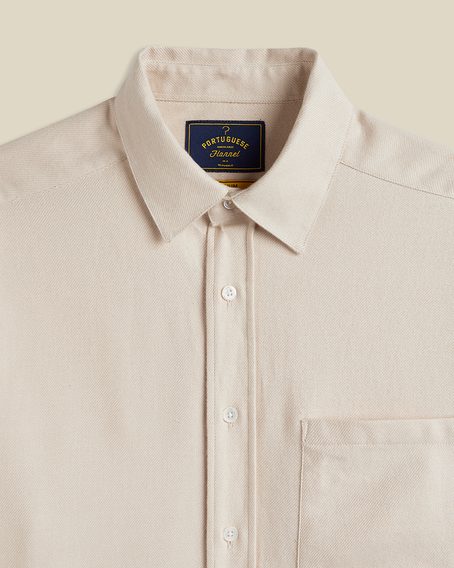 Portuguese Flannel Teca — Ecru