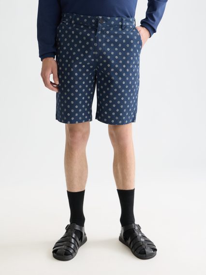 Scotch & Soda — Stuart Printed Cotton Chino Shorts