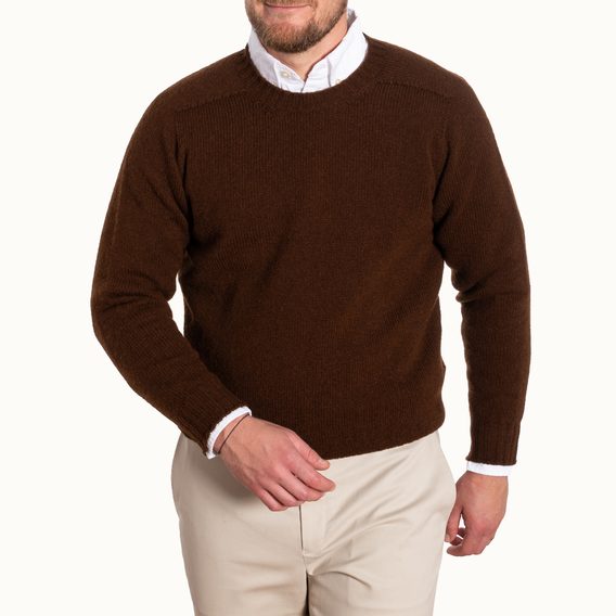 Jamieson's Saddle Shoulder Jumper — Bordeaux