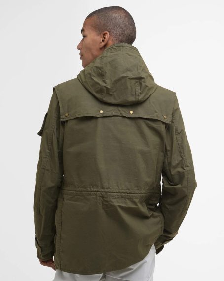 Barbour × TO KI TO Field Utility Casual Jacket — Dusky Green
