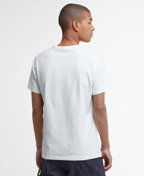 Barbour Script Graphic T-Shirt — Whisper White