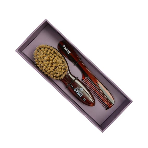 Kent BA30 — Tortoiseshell Effect Soft Bristle Baby Brush