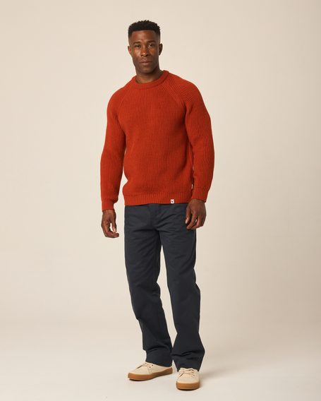 Peregrine Ford Crew Jumper — Orange