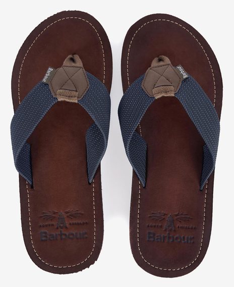 Barbour Toeman Beach Sandal — Navy