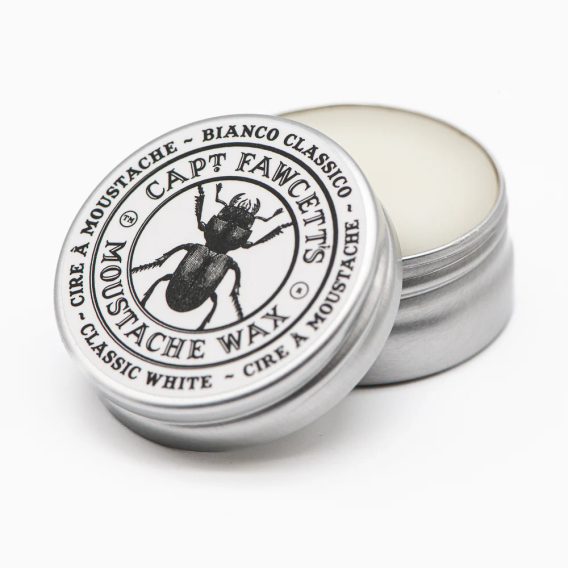 Cpt. Fawcett Moustache Wax — Bianco Classico (15 ml)