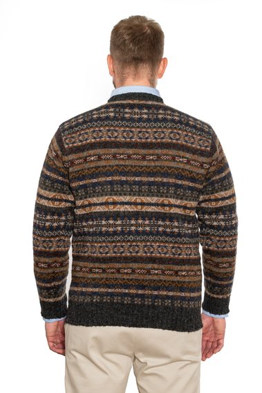 Jamieson's Fair Isle Jumper — Navy