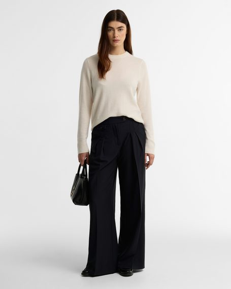Barbour Penwood Cashmere Knitted Jumper — Cream