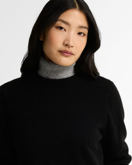 Barbour Penwood Cashmere Knitted Jumper — Black