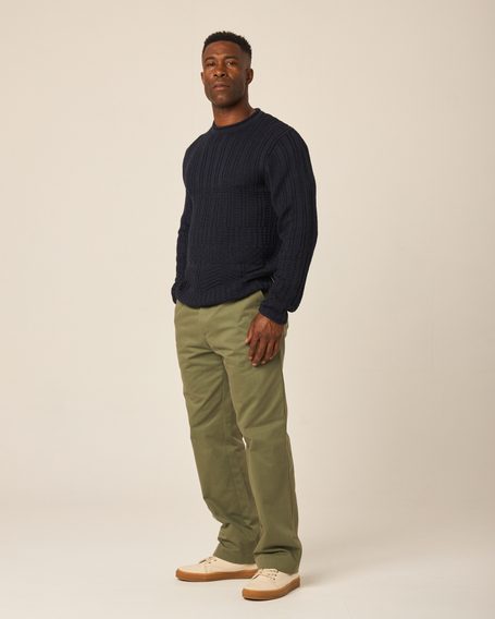 Peregrine Marina Crew Jumper — Navy