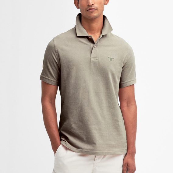 Barbour Lightweight Sports Polo Shirt — Light Grey