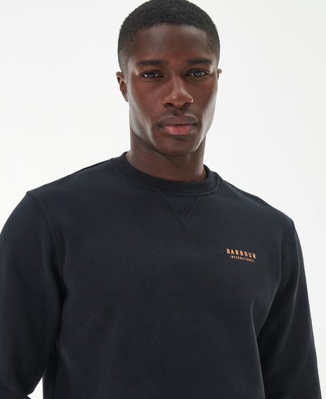 Barbour International Charlton Crew Neck Sweatshirt — Classic Black