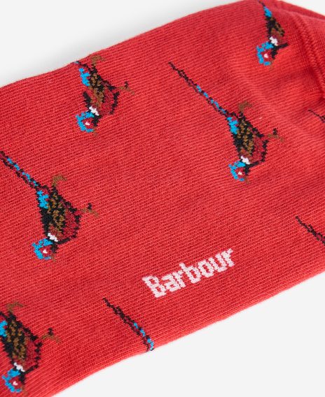 Barbour Mavin Socks — Red/Pheasant