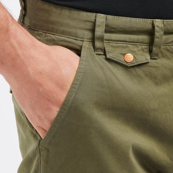 Klasické chinos Barbour Neuston Twill - Ivy Green