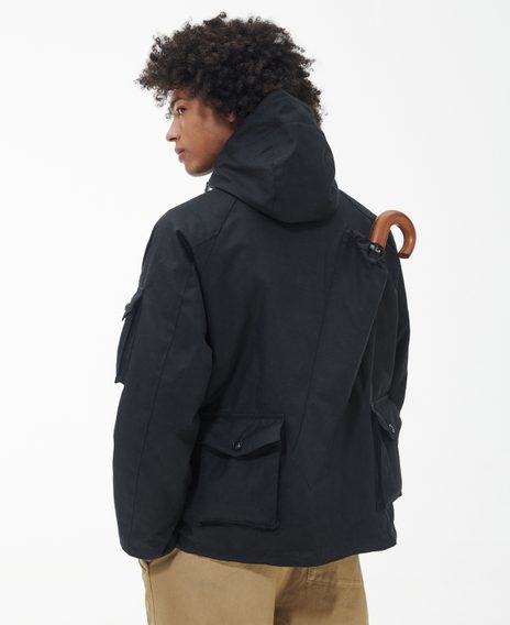 Barbour × Baracuta Clayton Wax Jacket — Black